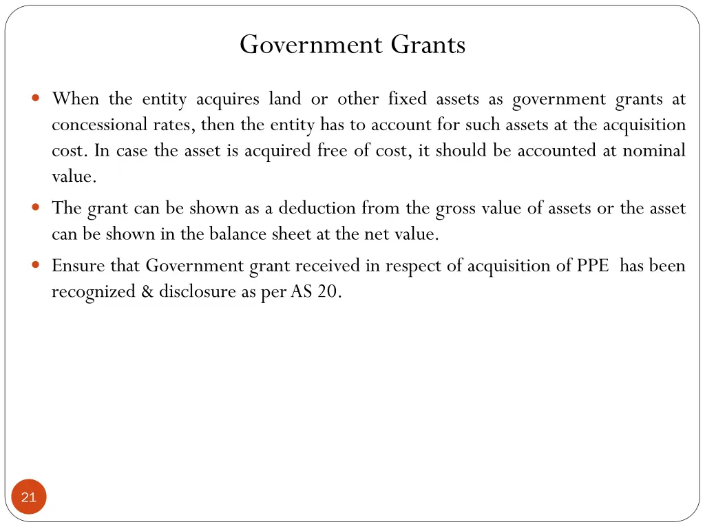 government grants