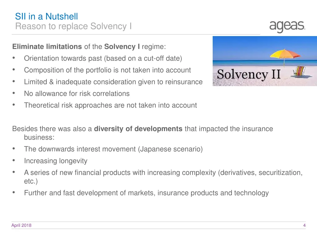 sii in a nutshell reason to replace solvency i
