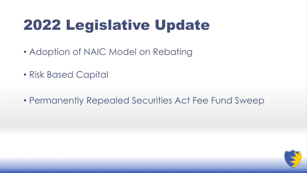 2022 legislative update