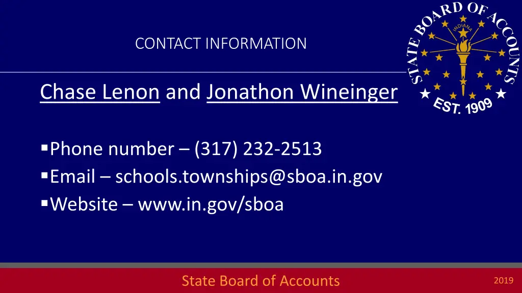 contact information