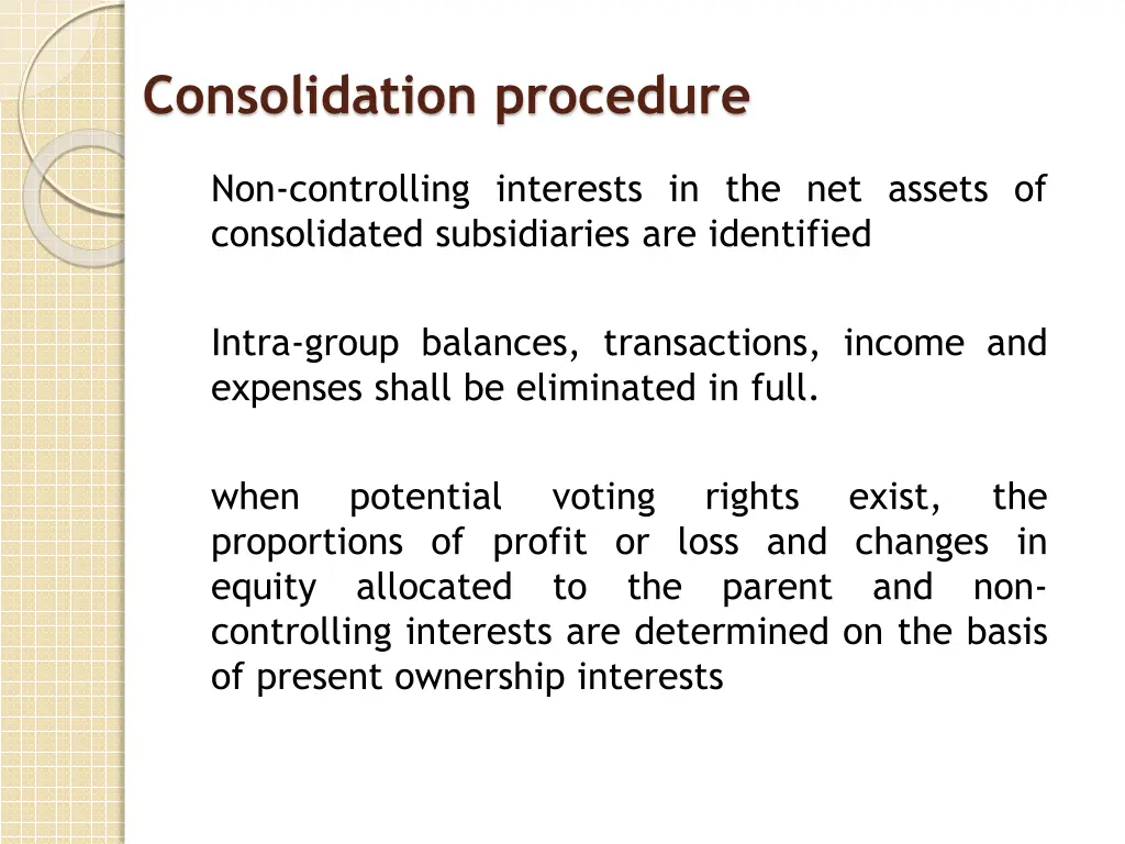 consolidation procedure 1