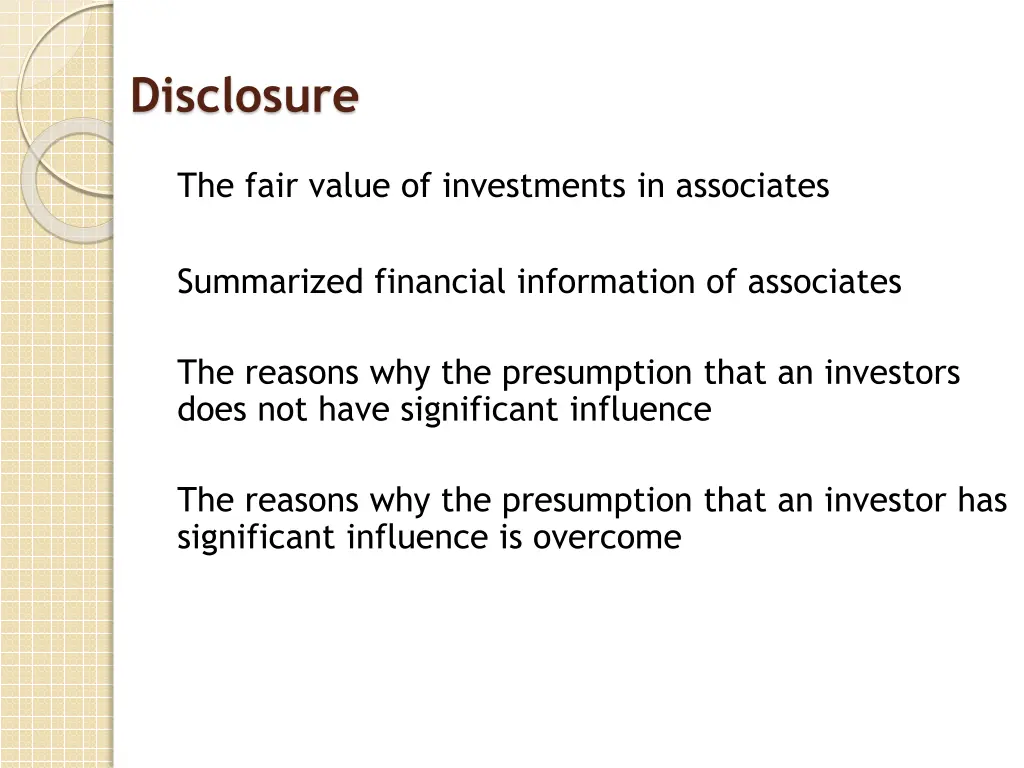 disclosure