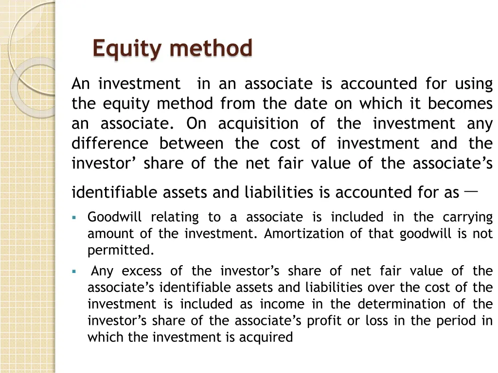equity method 1