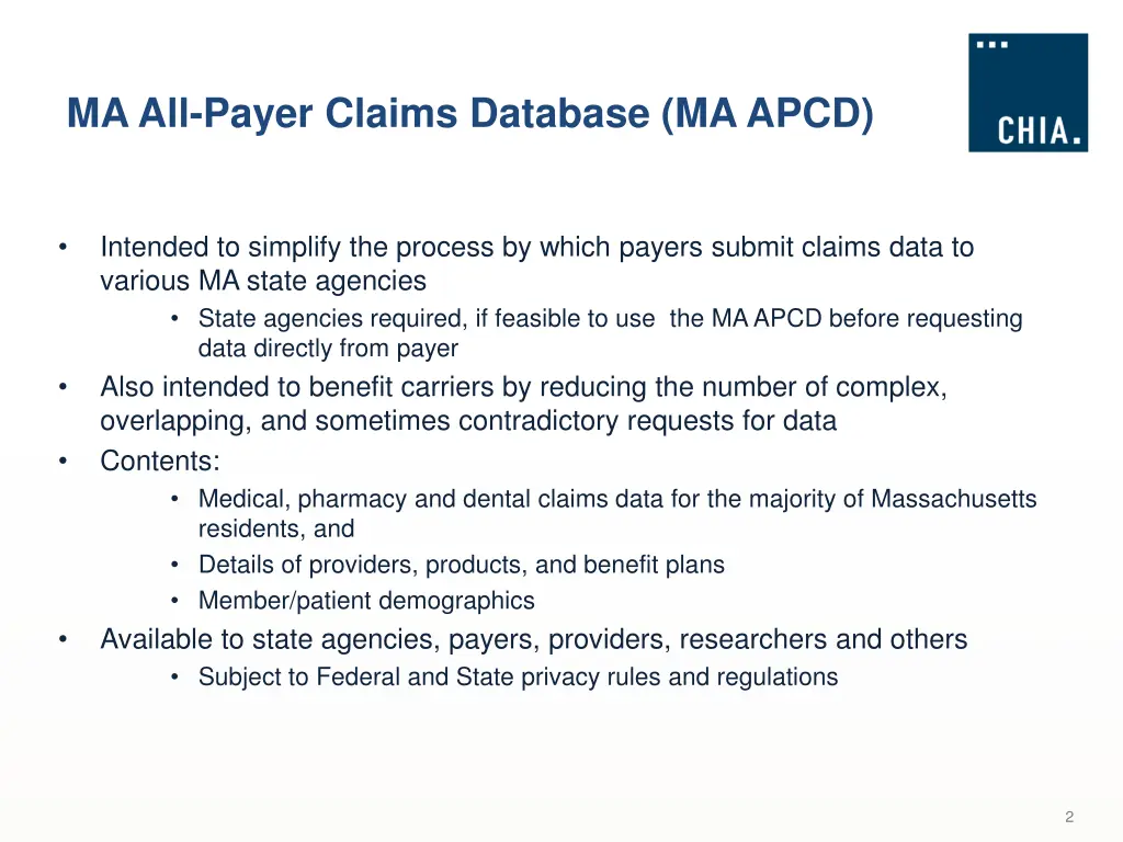 ma all payer claims database ma apcd