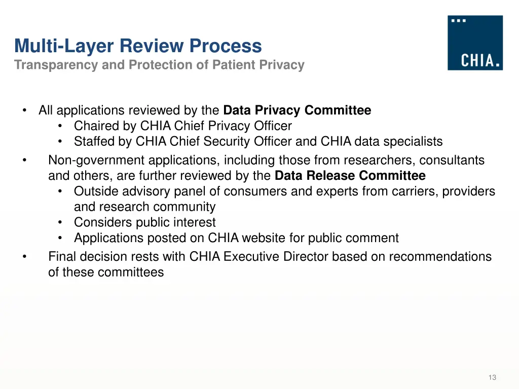 multi layer review process transparency