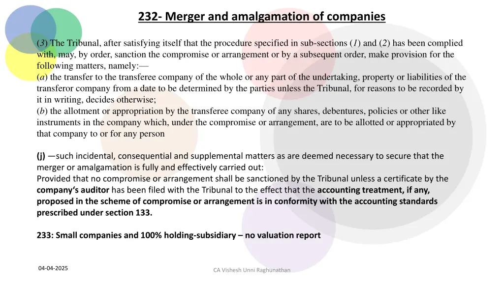 232 merger and amalgamation of companies 1