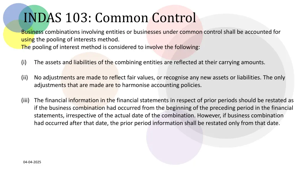 indas 103 common control