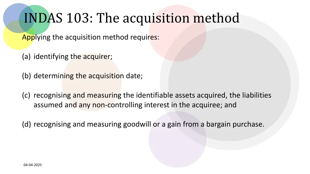 indas 103 the acquisition method