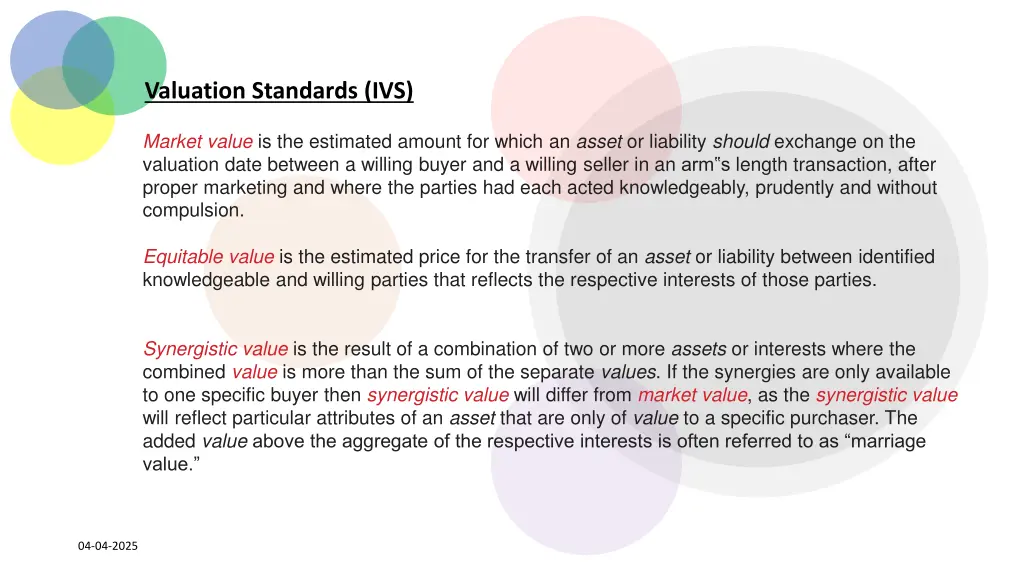 valuation standards ivs