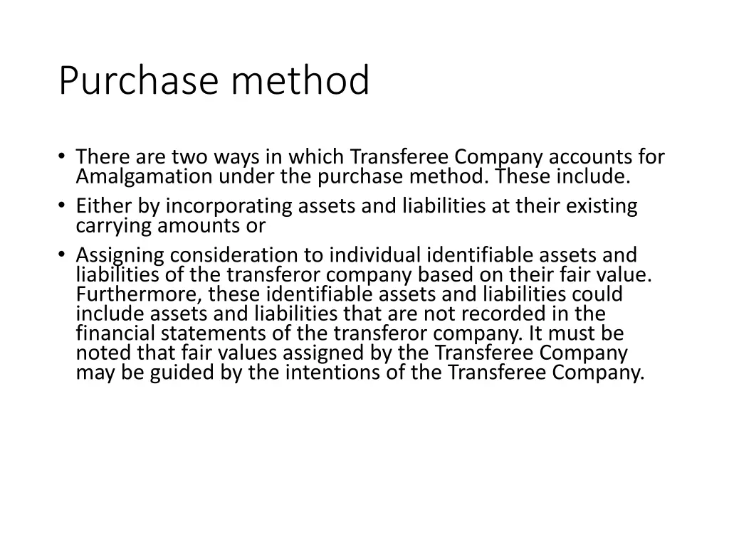purchase method
