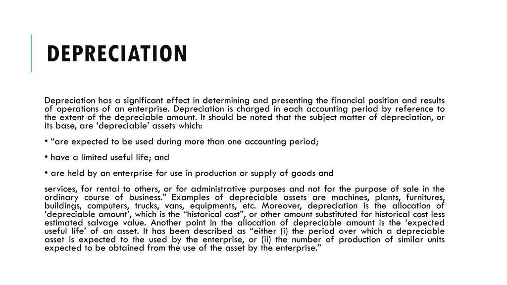 depreciation 2