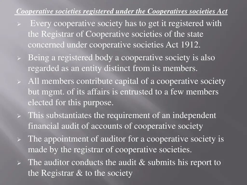 cooperative societies registered under