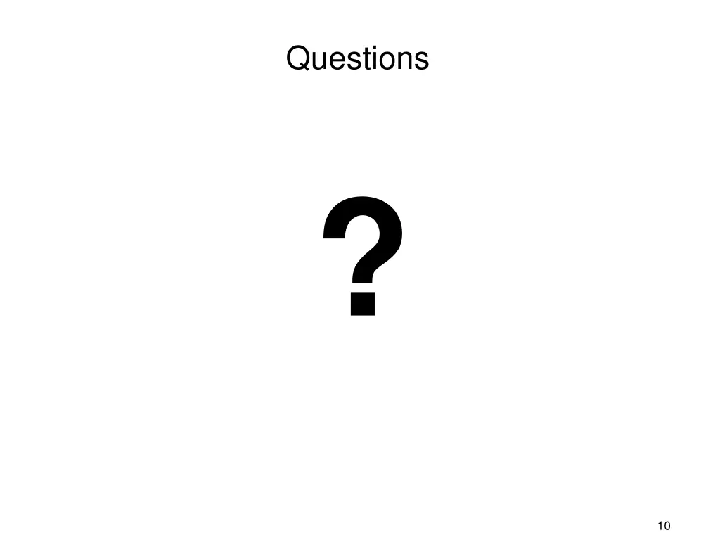 questions