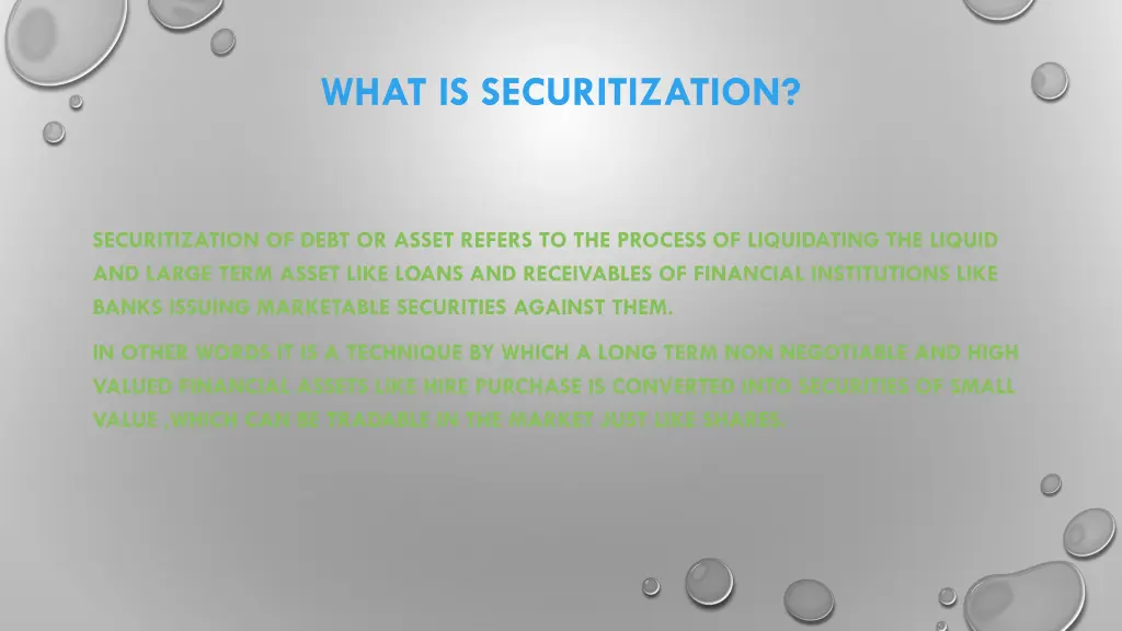 what is securitization