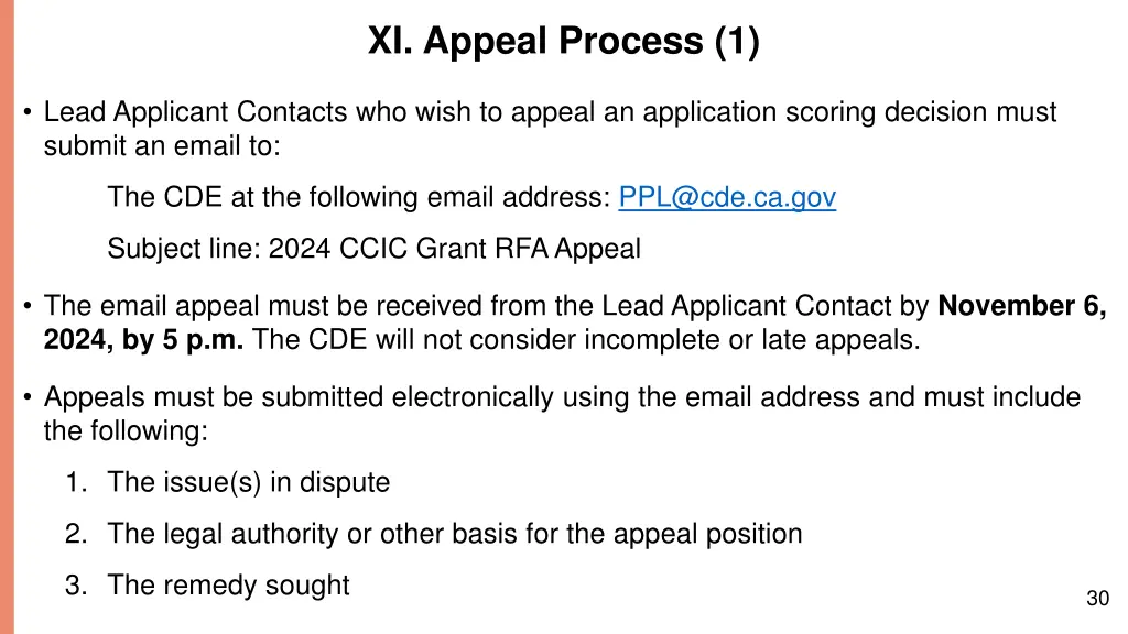 xi appeal process 1