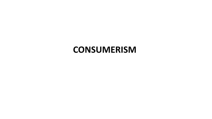 consumerism