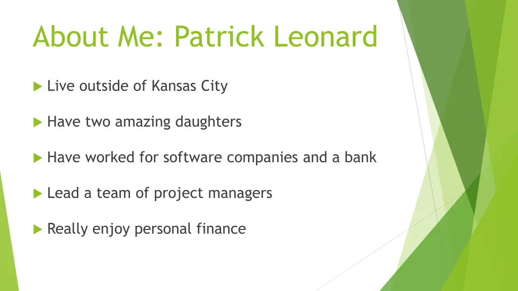 about me patrick leonard