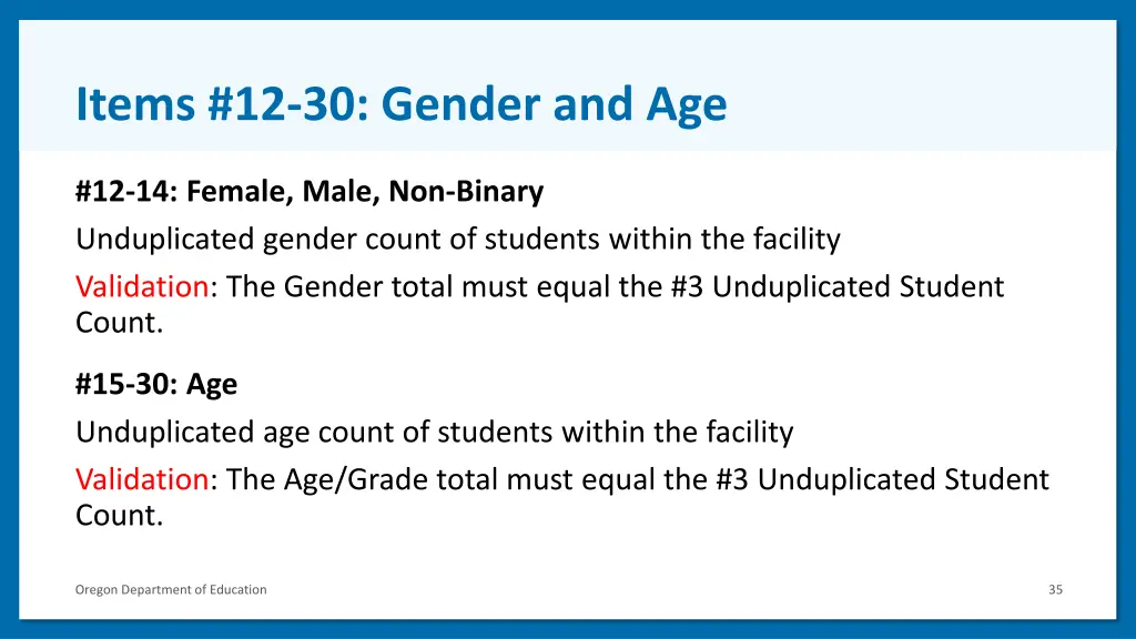 items 12 30 gender and age