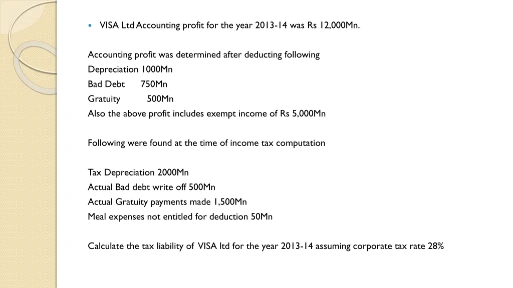 visa ltd accounting profit for the year 2013