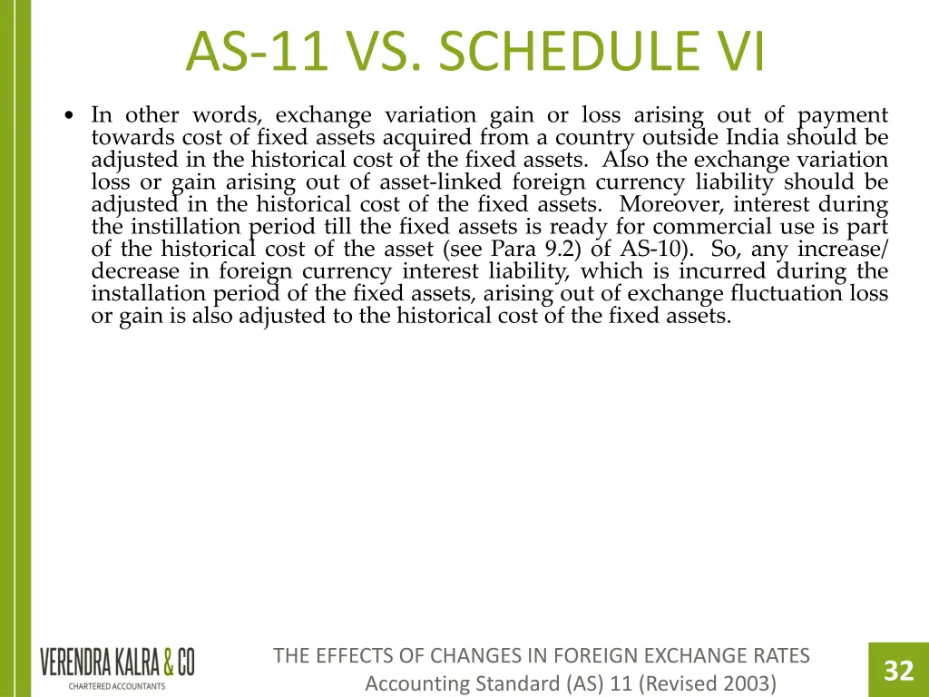 as 11 vs schedule vi 2