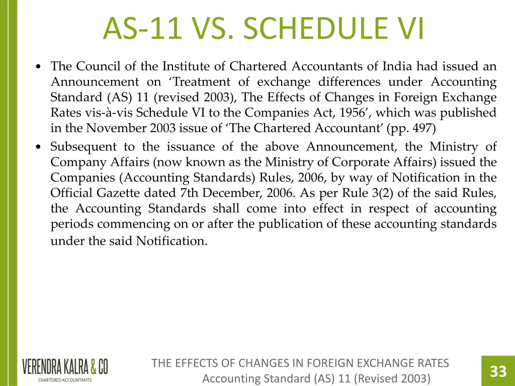 as 11 vs schedule vi 3