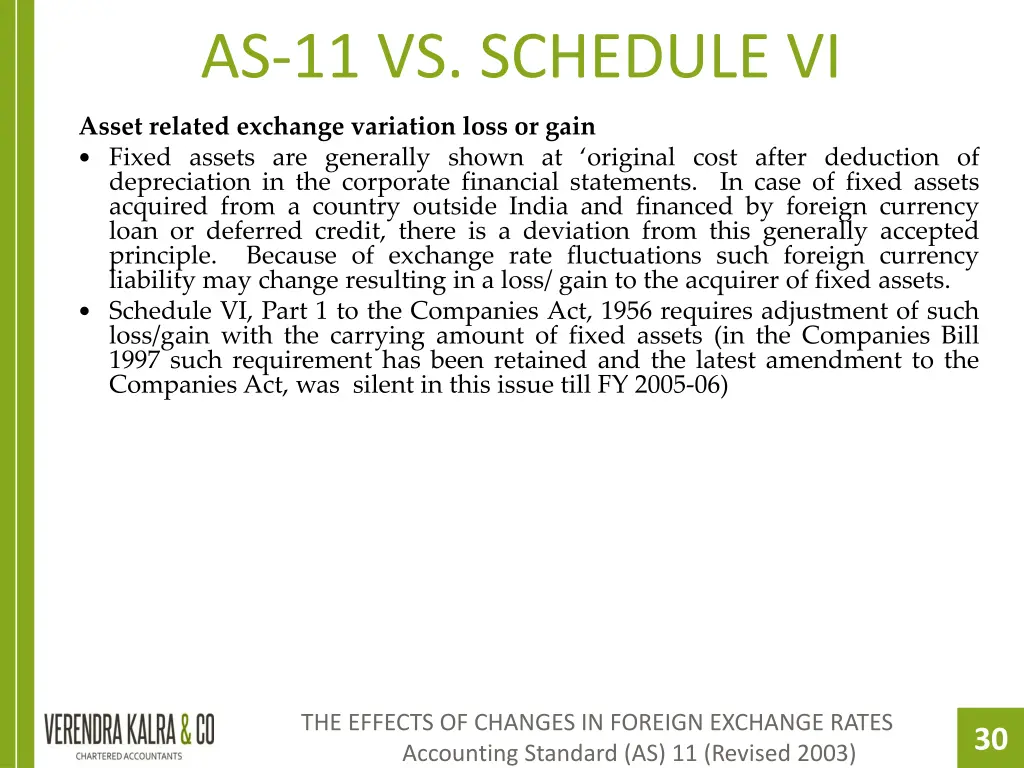 as 11 vs schedule vi