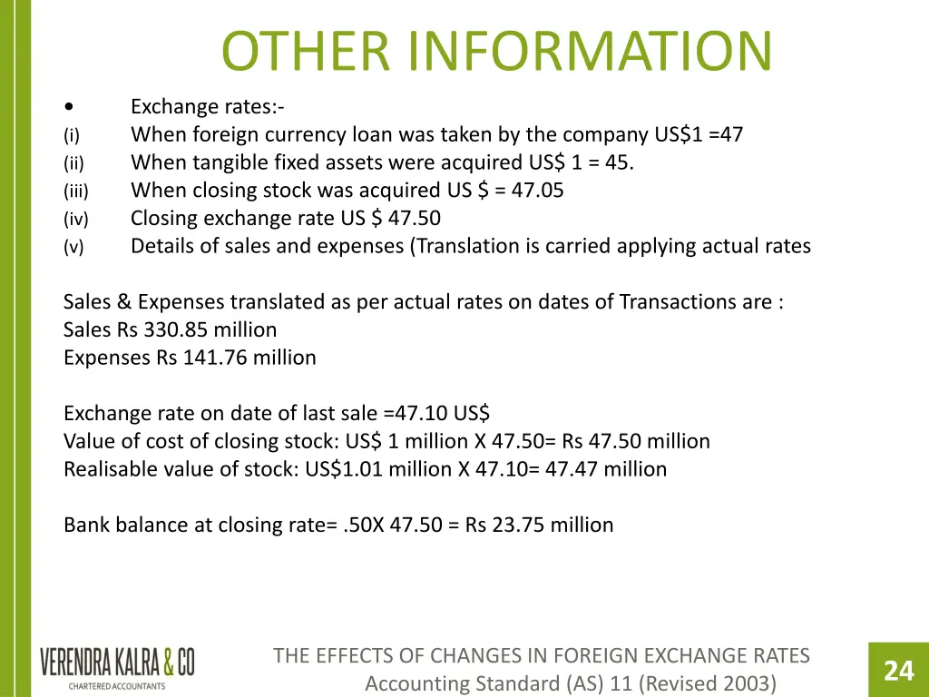 other information exchange rates when foreign