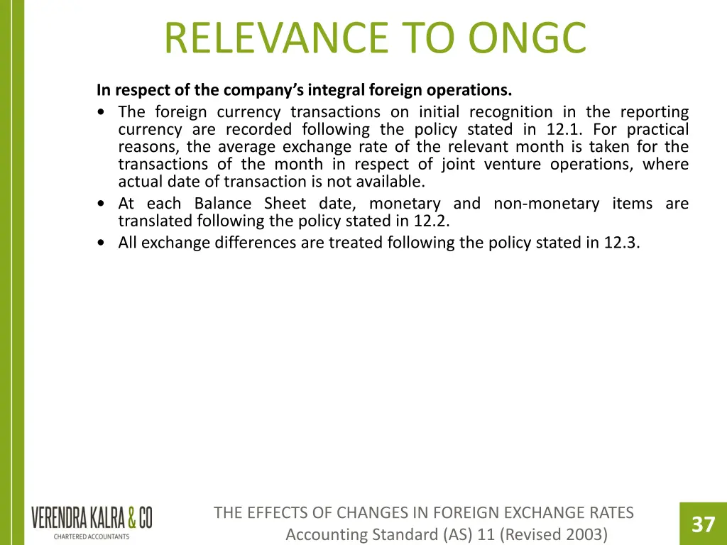 relevance to ongc 1