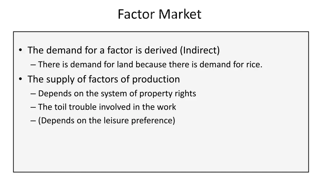 factor market 1
