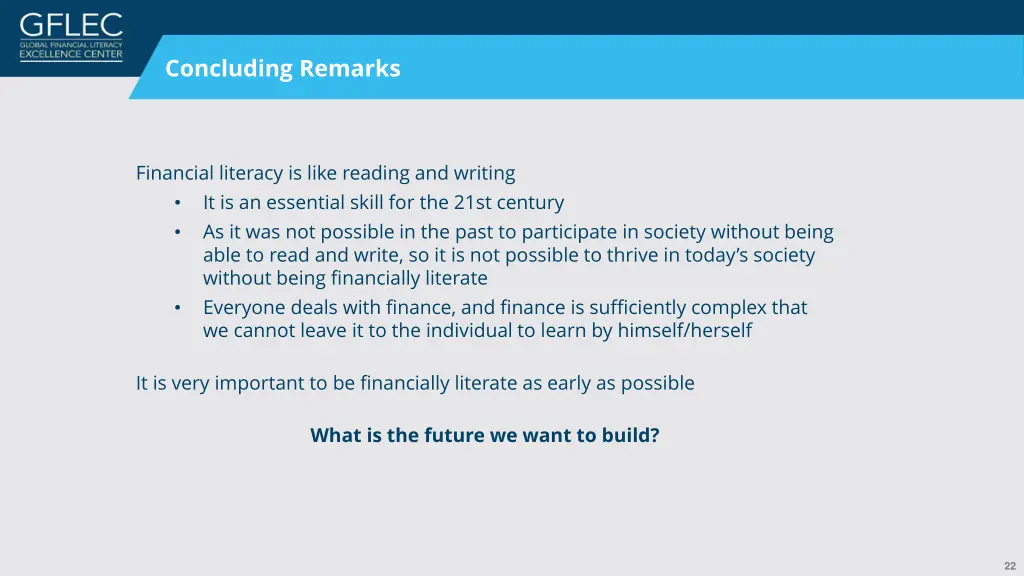 concluding remarks