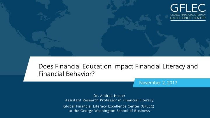 does financial education impact financial