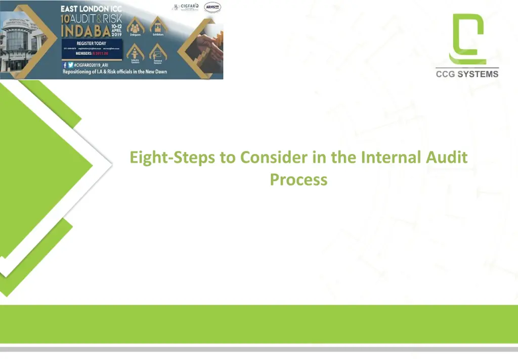 eight steps to consider in the internal audit