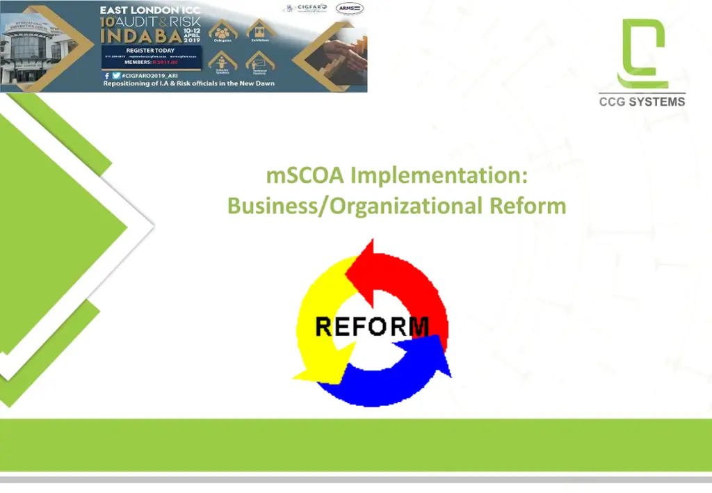 mscoa implementation business organizational