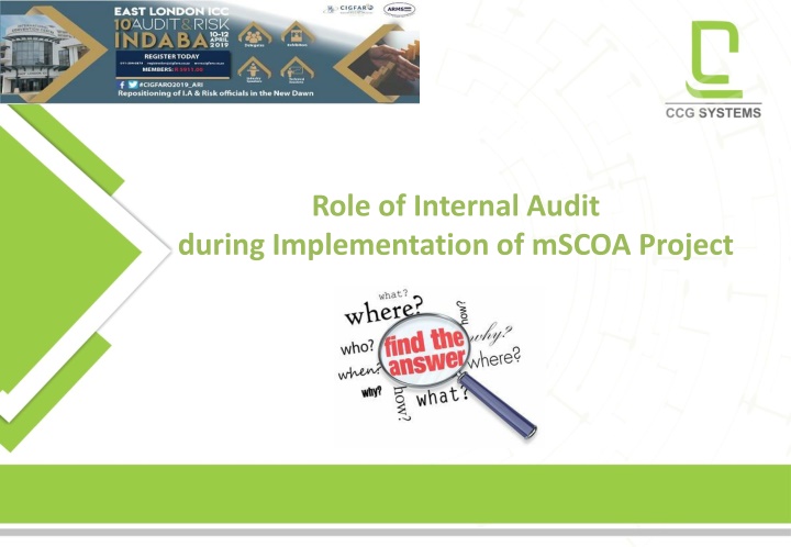 role of internal audit during implementation