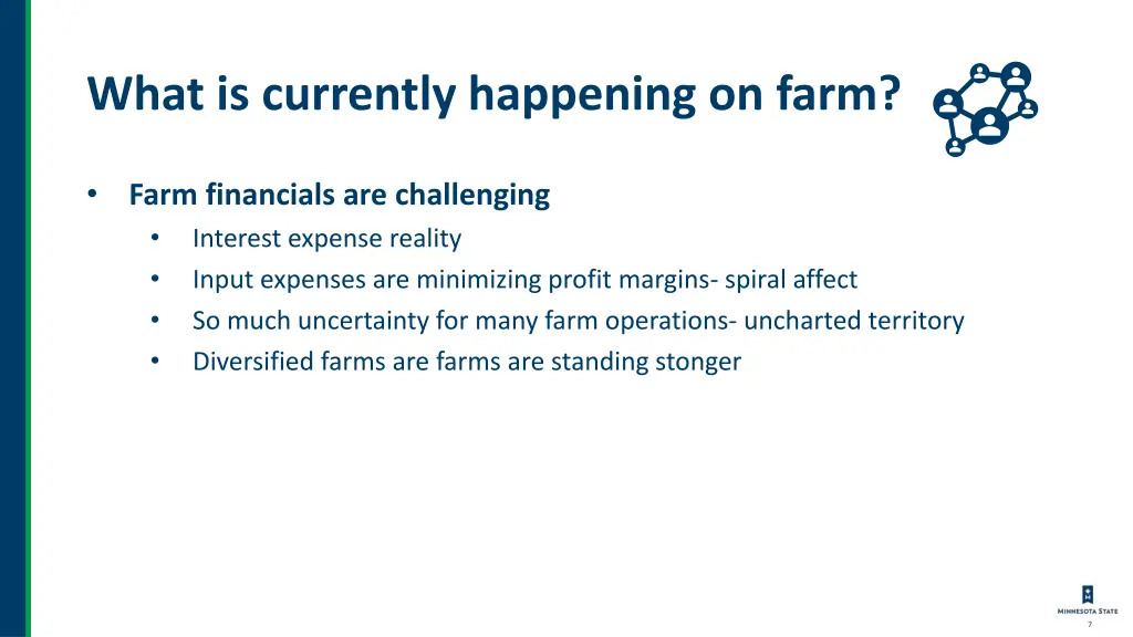 what is currently happening on farm