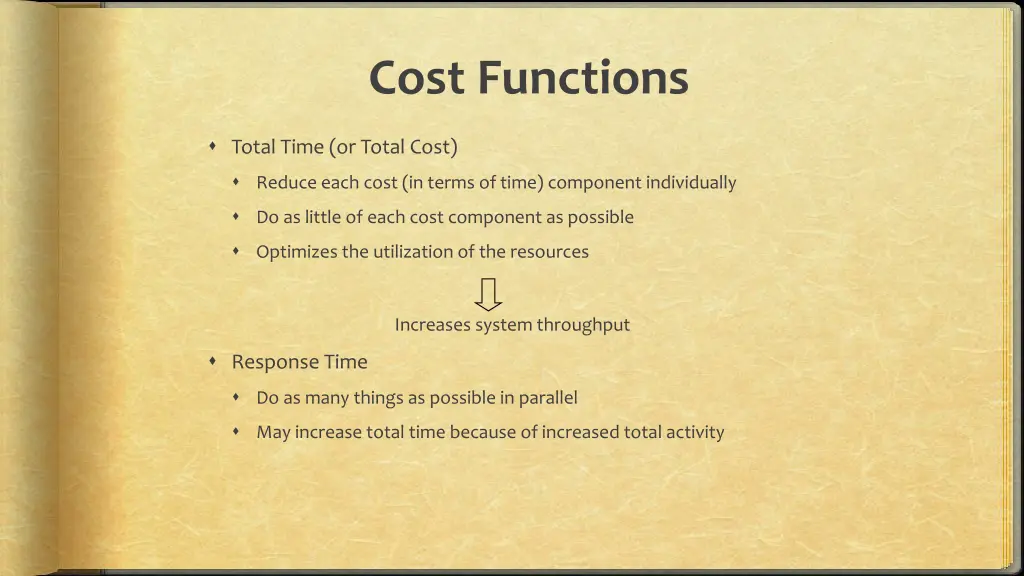 cost functions