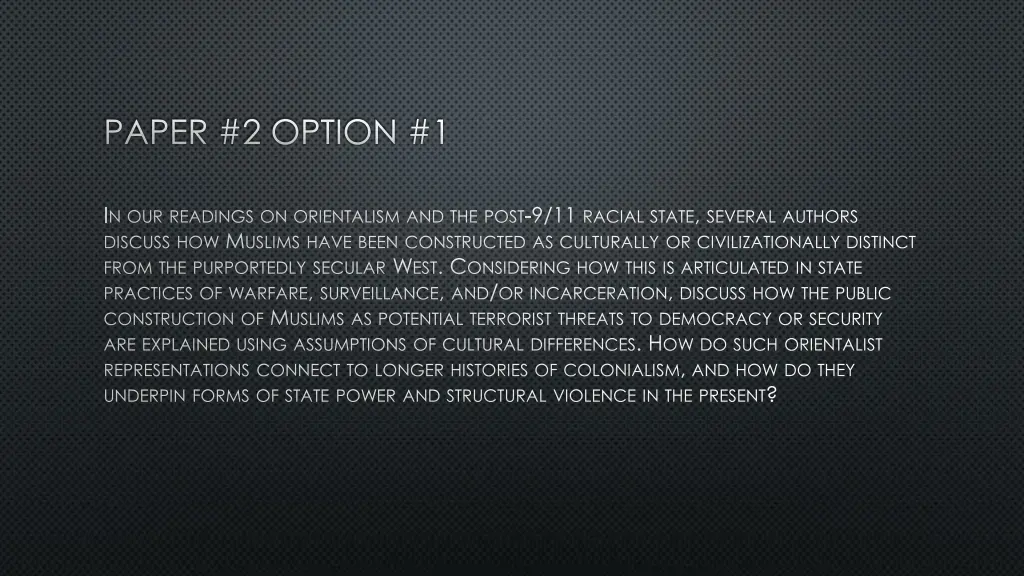 paper 2 option 1