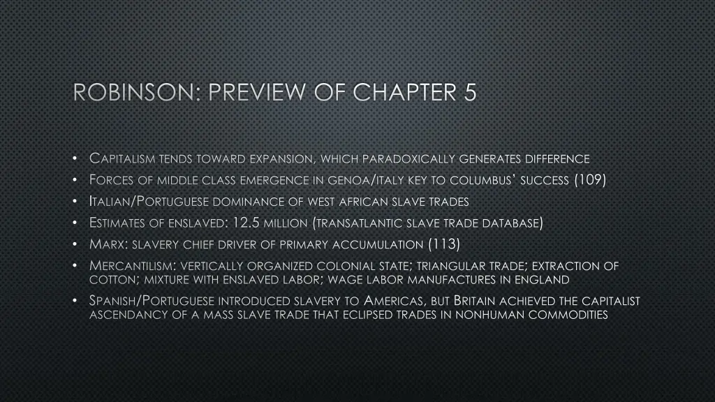 robinson preview of chapter 5