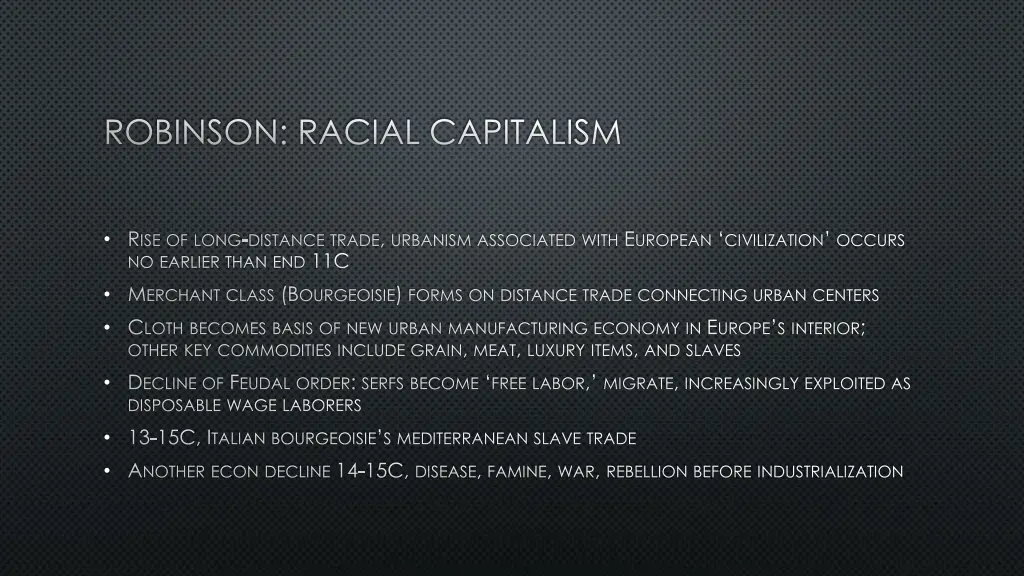 robinson racial capitalism 1