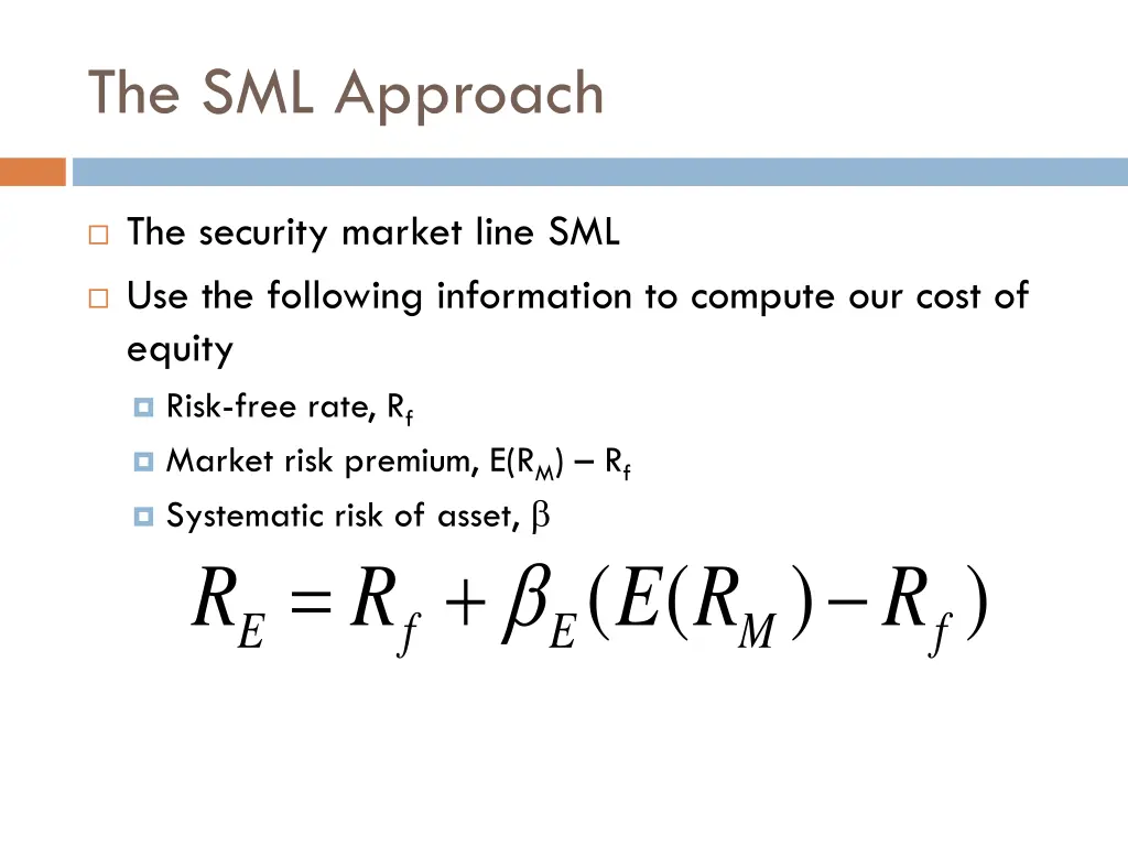 the sml approach