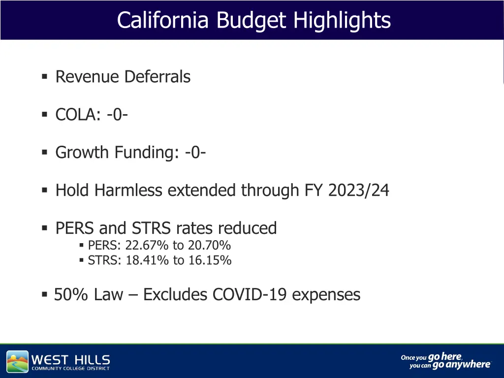 california budget highlights