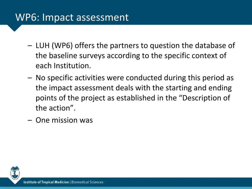 wp6 impact assessment