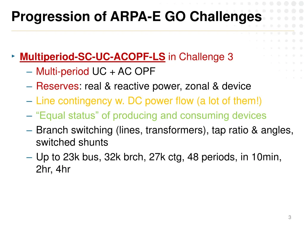 progression of arpa e go challenges 1