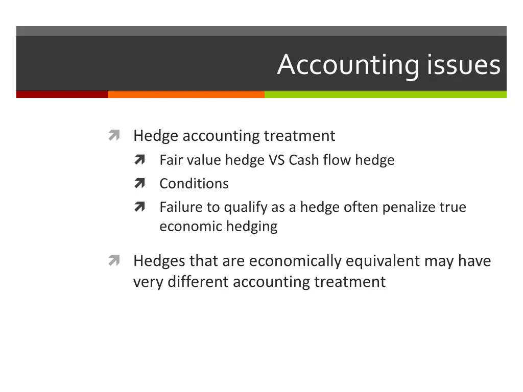 accounting issues