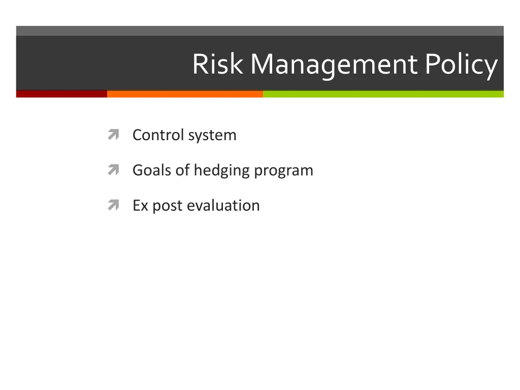 risk management policy