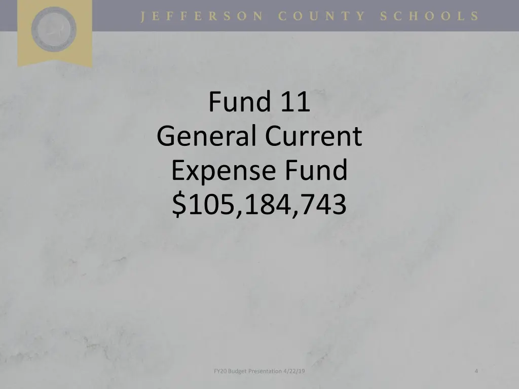 fund 11 general current expense fund 105 184 743