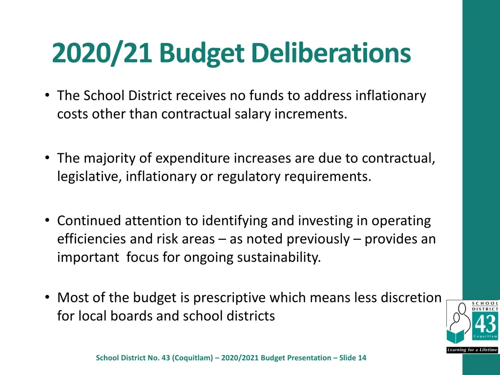 2020 21 budget deliberations