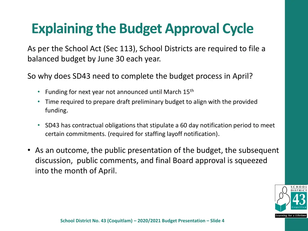explaining the budget approval cycle