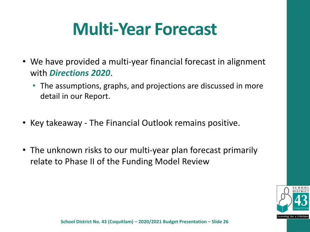 multi year forecast