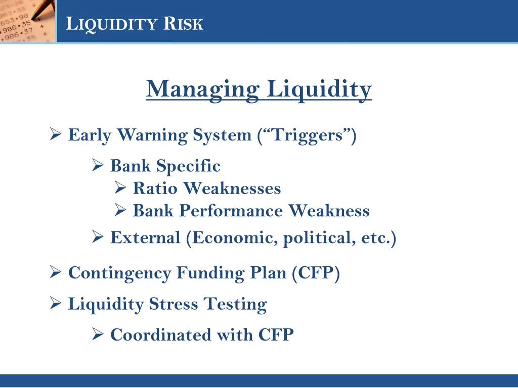 l iquidity r isk 3